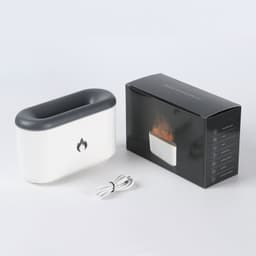 image-Drop Shipping 3D Flame Humidifier 300ML Ultrasonic Flame Aroma Diffuser Essential Oil Diffuser Top Sell
