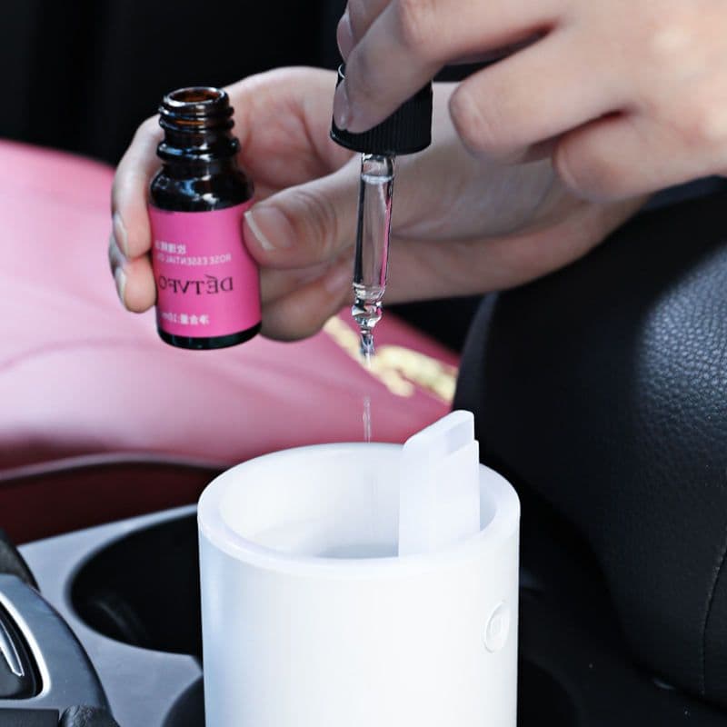 image-Dropshipping Car Diffuser Aroma Ultrasonic Water Mist Humidifier Lighting Oils Diffuser Car Aroma Diffuer Humidifier