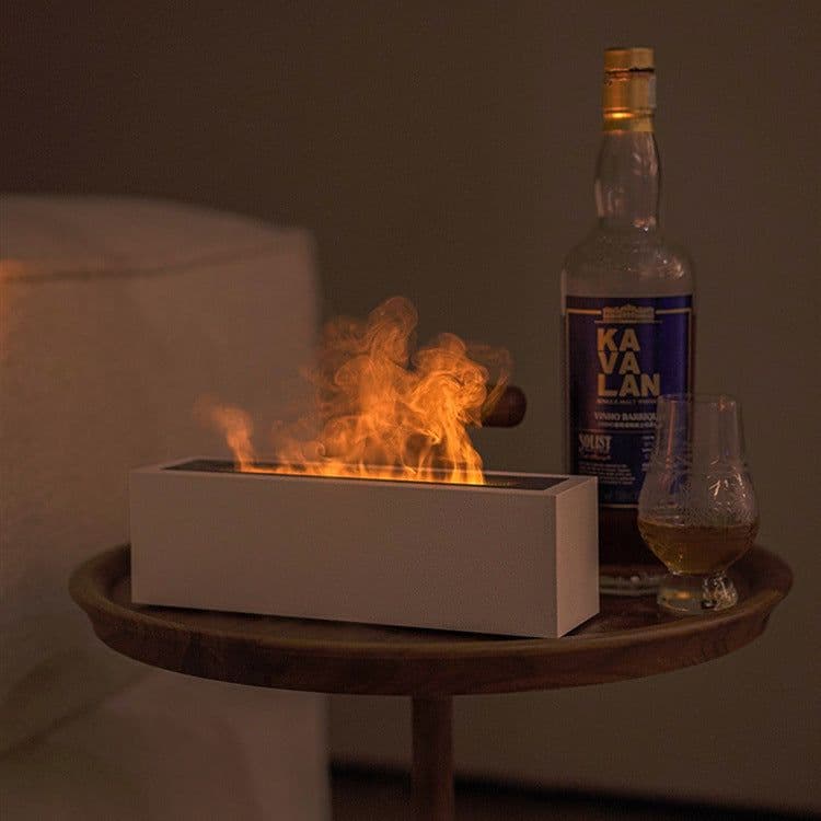 image-200ML Good-quality Modern Flame Humidifier USB Air Aroma Diffuser Ultrasonic Cool Misting Fogger For Home