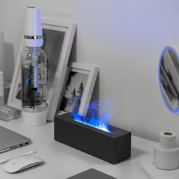 image-200ML Good-quality Modern Flame Humidifier USB Air Aroma Diffuser Ultrasonic Cool Misting Fogger For Home