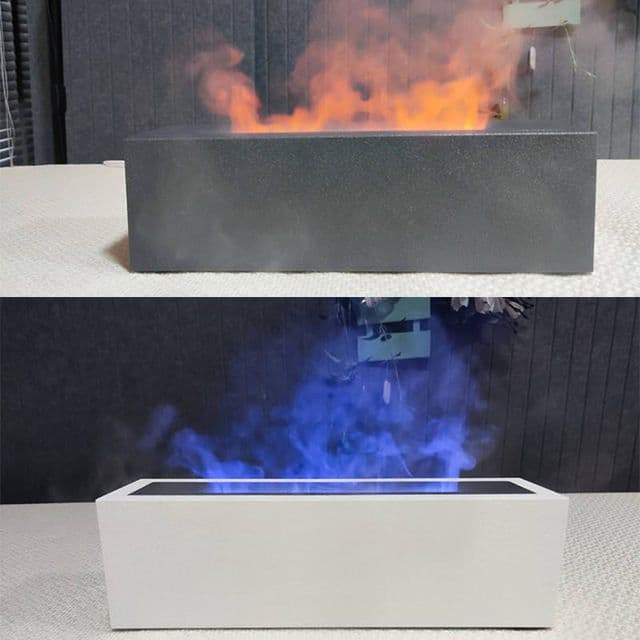 image-200ML Good-quality Modern Flame Humidifier USB Air Aroma Diffuser Ultrasonic Cool Misting Fogger For Home