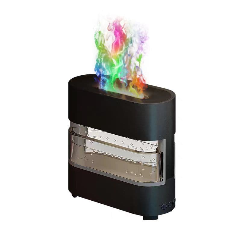 image-2024 New Products Rain Cloud Fire Humidifier Water Drip Novedades 2024 Rain Water Diffuser Fire Flame Humidifier Aroma Diffuser