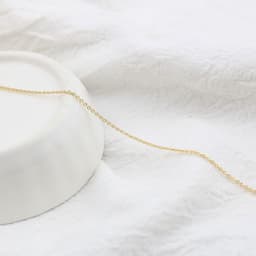 image-Color Retention 18K Gilded Chain Gold Plated Slim Chain
