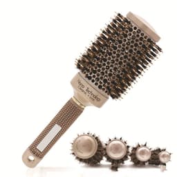 image-Hair Comb Brush Nano Hairbrush Ceramic Ion Round Barrel Comb Hairdressing Hair Salon Styling Tool