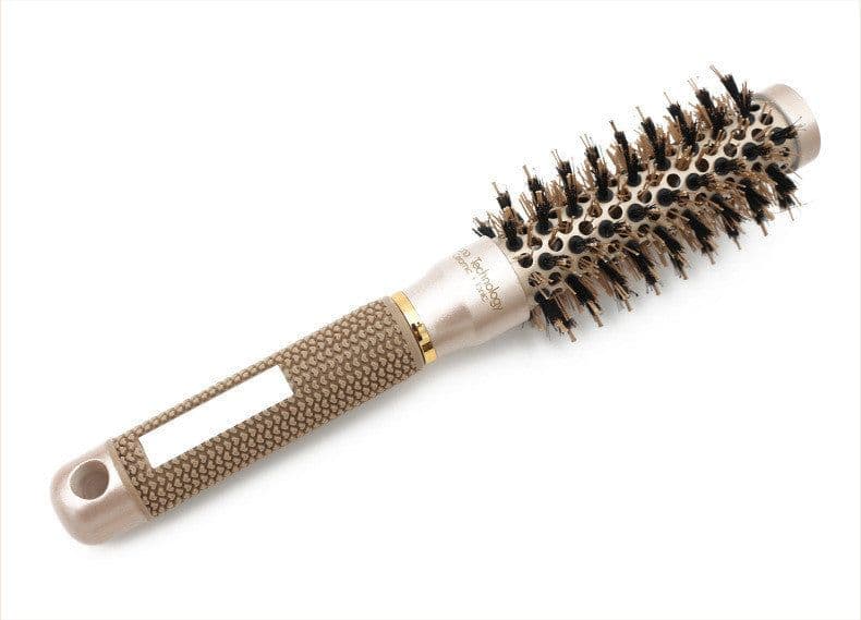 image-Hair Comb Brush Nano Hairbrush Ceramic Ion Round Barrel Comb Hairdressing Hair Salon Styling Tool