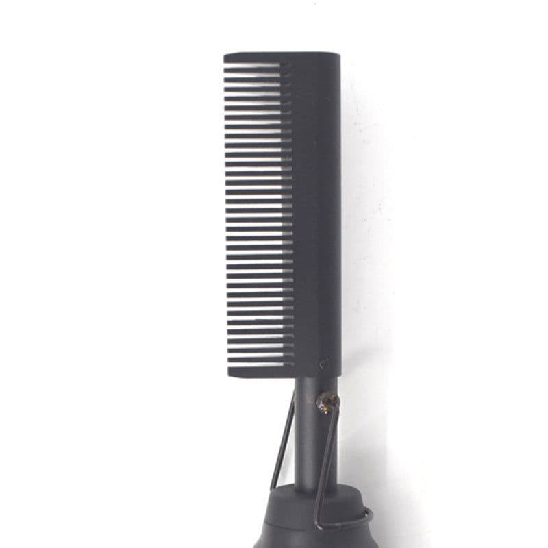 image-Electric Straight Hair Curling Comb Dry Wet Dual Purpose Copper Comb