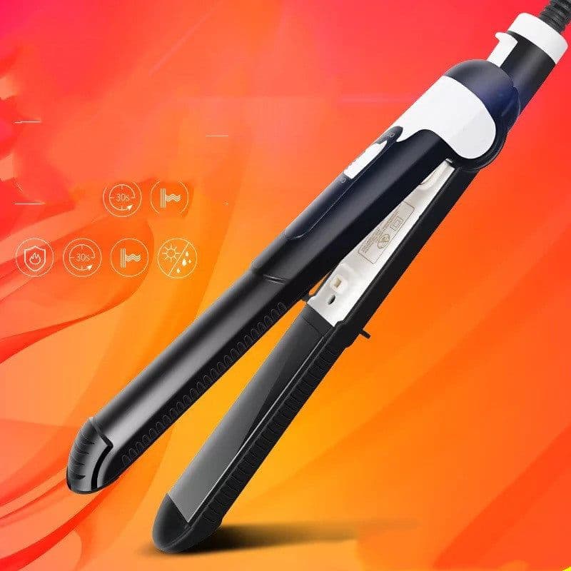 image-Straightening And Curling Dual-Purpose Hair Straightening Splint Mini Curling Iron Curling Iron Hair Straightener