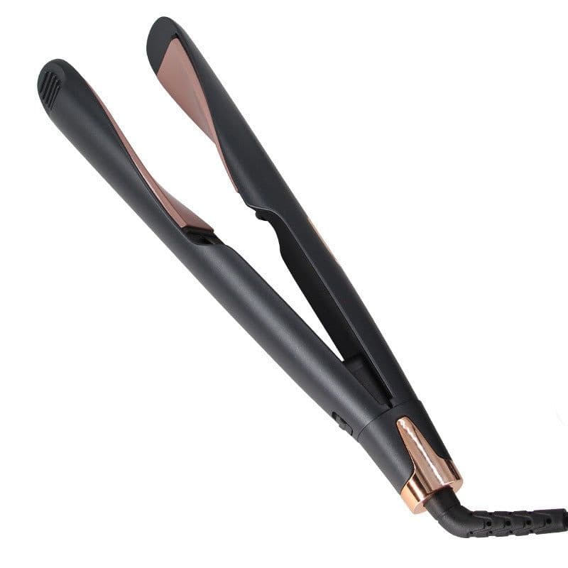 image-New 2 In 1 Flat Iron Curler Twist Professional Dual Voltage Titanium Tourmaline Ionic Ceramic Hair Straightener