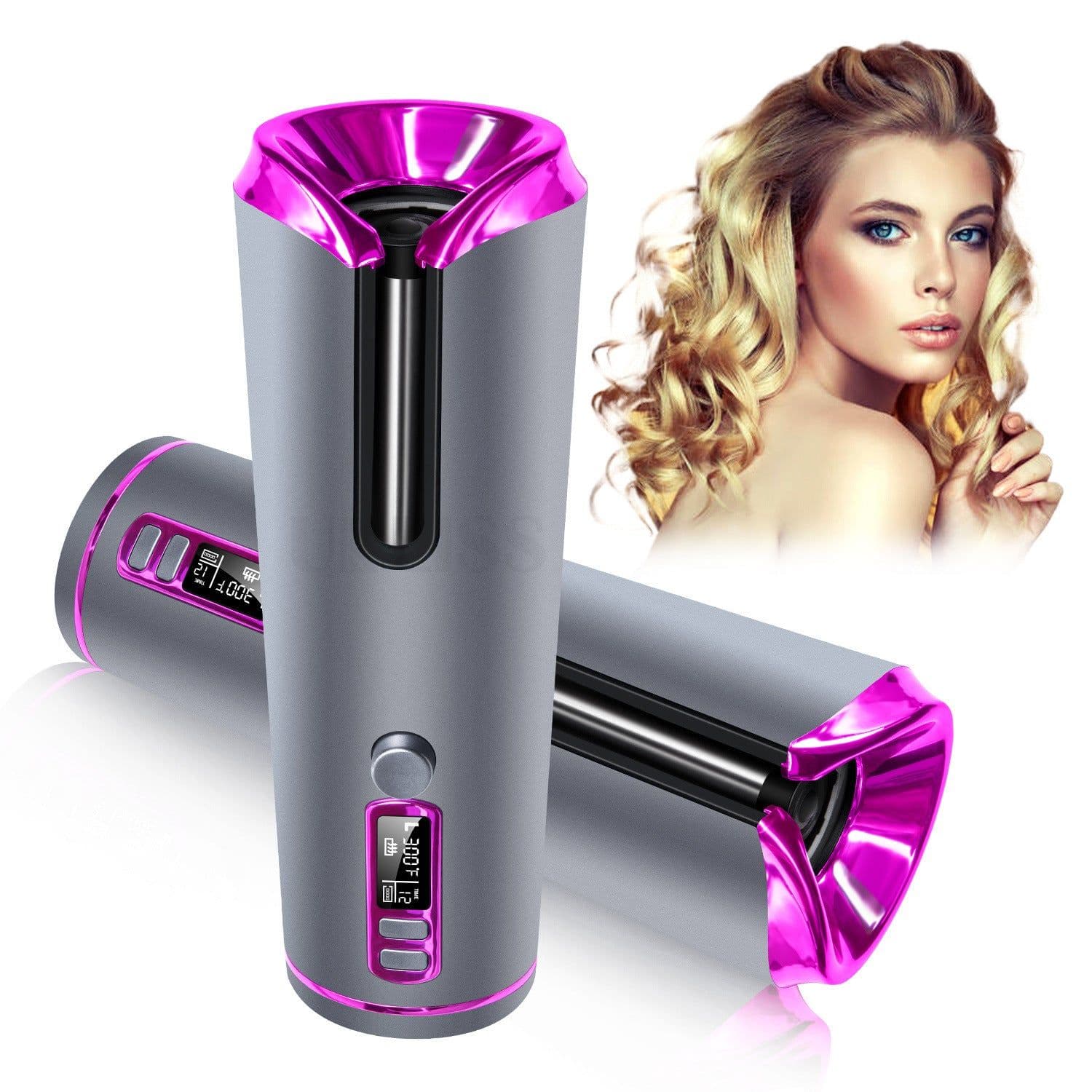 image-Hair Curling Iron Portable Automatic Hair Curling Iron Multifunctional Usb Charging