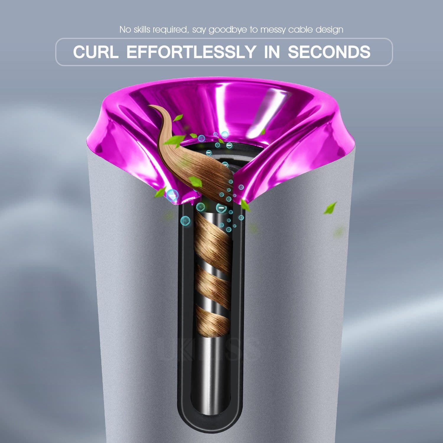image-Hair Curling Iron Portable Automatic Hair Curling Iron Multifunctional Usb Charging