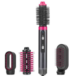image-4 Heads Hot Air Black Cold Air Comb Hair Dryer Hair Dryer Hair Dryer Curled Iron Rotating Brush 4 In 1