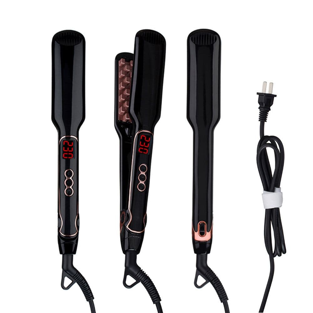 image-Hairdressing Tools Fluffy Hair Straightener Styling Hair Straightener