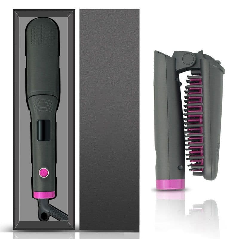 image-Hair Straightener, Curly Hair, Wet And Dry, Lazy Portable Negative Ion Straightener
