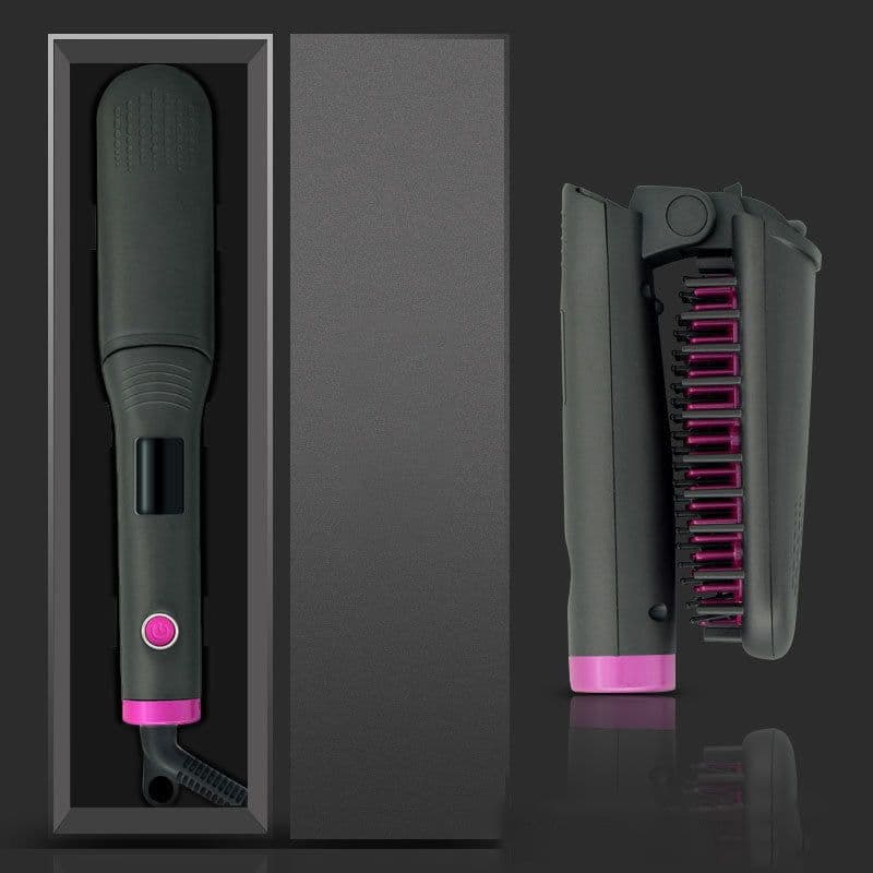 image-Hair Straightener, Curly Hair, Wet And Dry, Lazy Portable Negative Ion Straightener