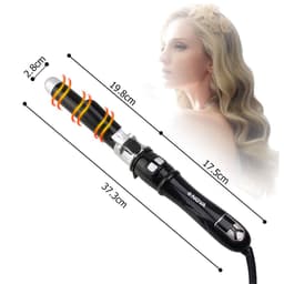 image-Otating Curling Iron Curling Wand Automatic Hair Curler 30s Instant Heat Auto Hair Waver Hair Styling Irons