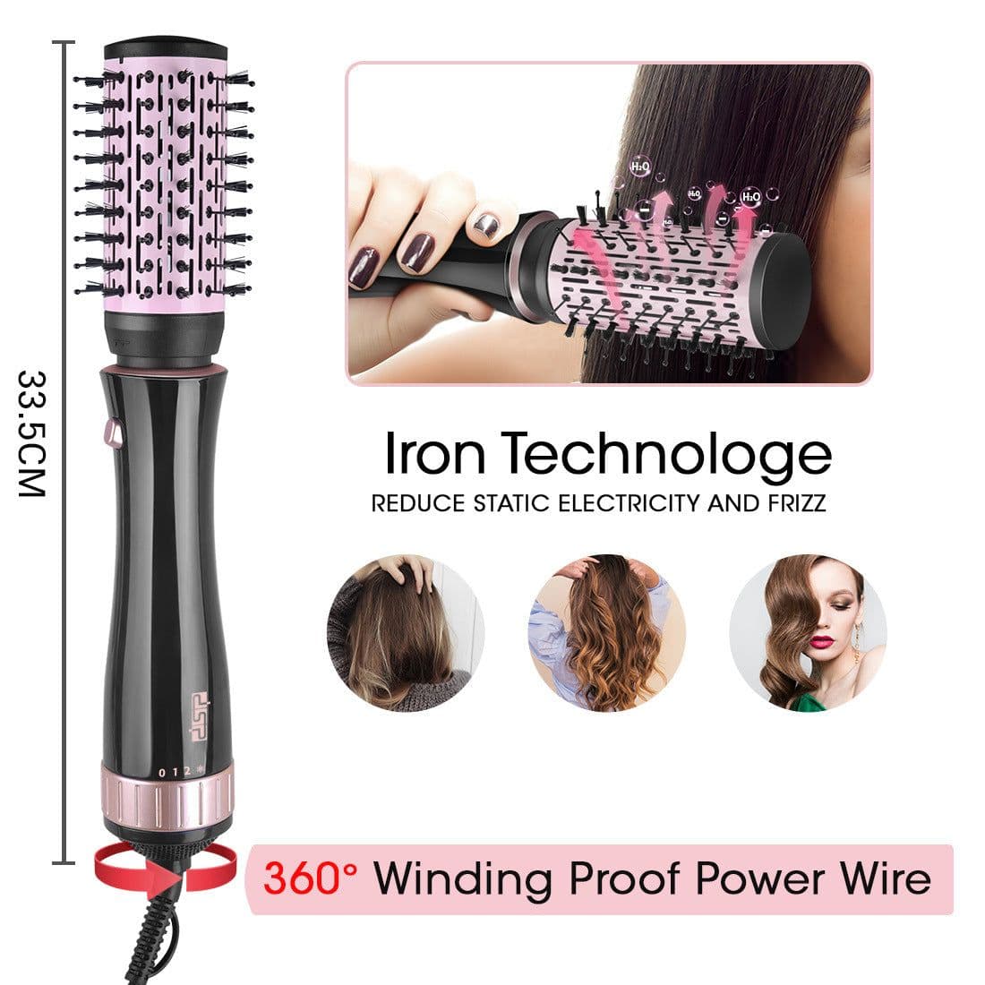 image-Multifunctional Hair Care Hot And Cold Air Curling Iron