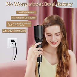 image-Automatic Curling Iron Air Curling Flat Iron Magic Wand Wave Styling Automatic Rotating Curling Wand Salon Styling