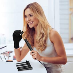 image-5p Ceramic Hair Curler Hair Care Straight Hair Pull Straight Clip Electric Hair Hair Curler
