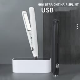 image-Usb Interface Mini Hair Curler And Straightener Dual-use Hair Curler