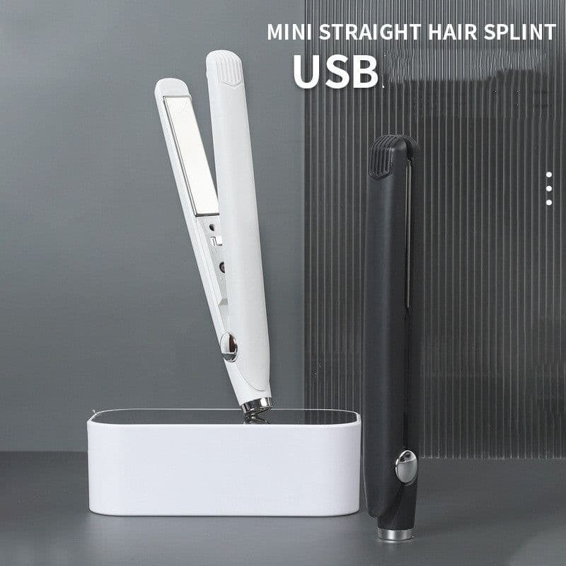 image-Usb Interface Mini Hair Curler And Straightener Dual-use Hair Curler