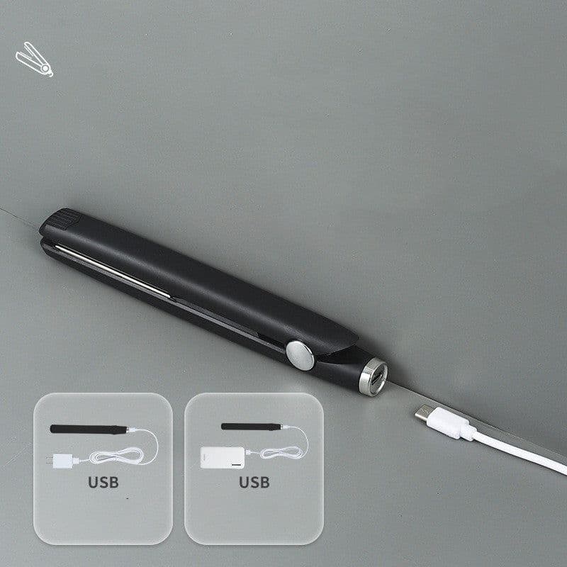 image-Usb Interface Mini Hair Curler And Straightener Dual-use Hair Curler