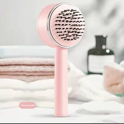 image-One-key Self-cleaning Hair Brush For Women Curly Hair Brush Anti-Static Airbag Massage Comb Airbag Massage Scalp Comb Professional Detangling One-key Self-cleaning