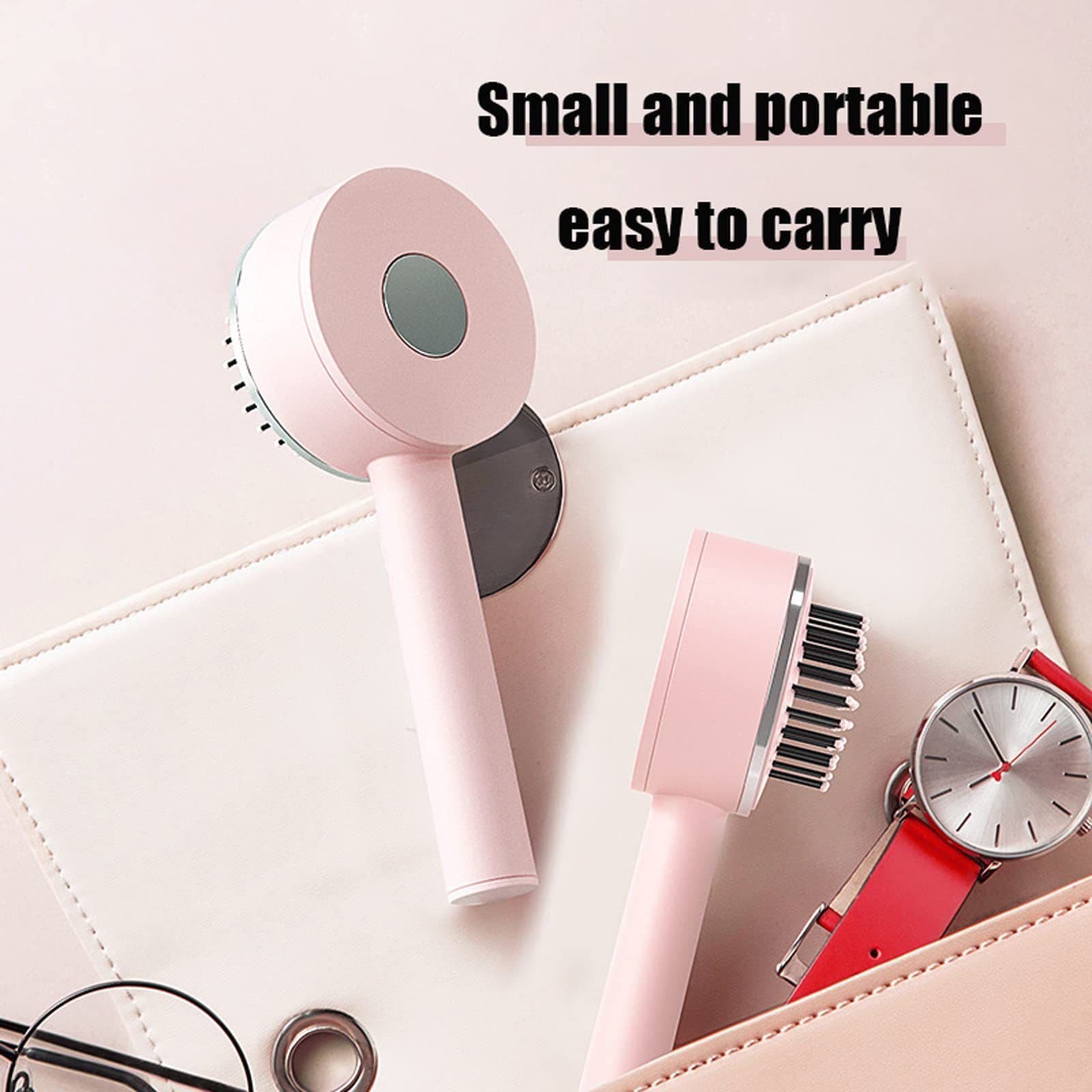 image-One-key Self-cleaning Hair Brush For Women Curly Hair Brush Anti-Static Airbag Massage Comb Airbag Massage Scalp Comb Professional Detangling One-key Self-cleaning