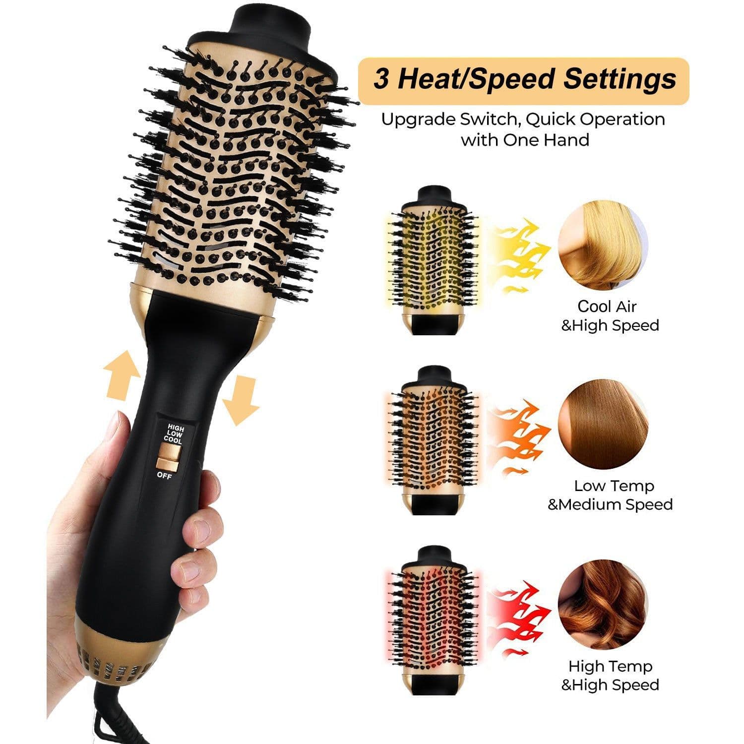 image-Multifunctional Hot Air Curler Curling And Straightening Dual-use Hair Dryer