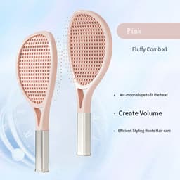 image-Hair Comb Tennis Racket Fluffy Combs High Skull Top Hair Artifact Airbag Cushion Massage Comb Barber Tools Hair Detangler Hairbrush For Thick Hair Self Cleaning Curly Hair Brush For Curly Hair