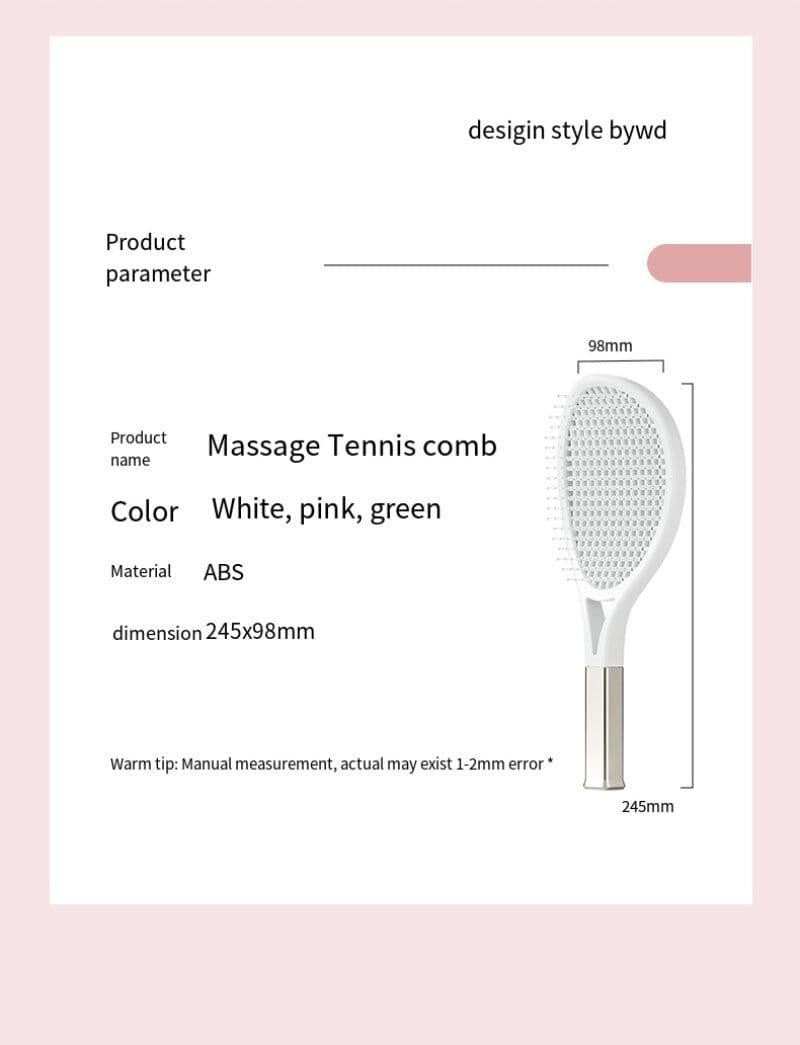image-Hair Comb Tennis Racket Fluffy Combs High Skull Top Hair Artifact Airbag Cushion Massage Comb Barber Tools Hair Detangler Hairbrush For Thick Hair Self Cleaning Curly Hair Brush For Curly Hair