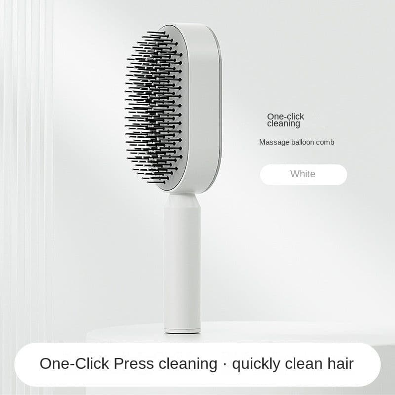 image-Women Fashion 3D Hair Growth Comb Hairbrush Self-Cleaning Hair Brush Self Cleaning Hair Brush For Women Massage Scalp Promote Blood Circulation Anti Hair Loss