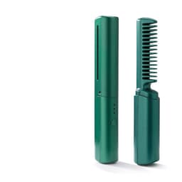 image-Professional Wireless Hair Straightener Curler Comb Fast Heating Negative Ion Straightening Curling Brush Hair Styling Tools