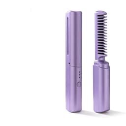 image-Professional Wireless Hair Straightener Curler Comb Fast Heating Negative Ion Straightening Curling Brush Hair Styling Tools