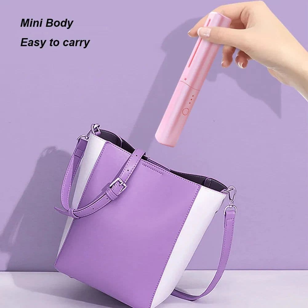 image-Professional Wireless Hair Straightener Curler Comb Fast Heating Negative Ion Straightening Curling Brush Hair Styling Tools
