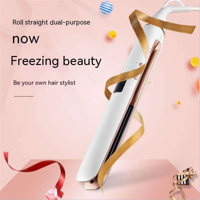 image-Hair Curler And Straightener Dual-use Air Bangs Hair Straightener