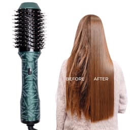 image-Hair Dryer Brush, Hot Air Brush With Enhanced Barrel, Blow Dryer Brush And Styler Volumize In One, Hair Dryer Multifunctional Ceramic Tourmaline Negative Ion Hot Air Styling Brush For Women