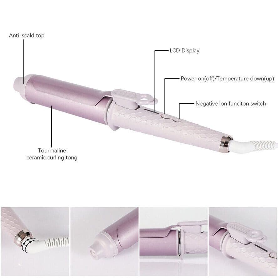image-40mm Curling Wand Curling Tongs Big Barrel Curling Iron Professional Hair Curler