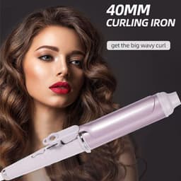 image-40mm Curling Wand Curling Tongs Big Barrel Curling Iron Professional Hair Curler