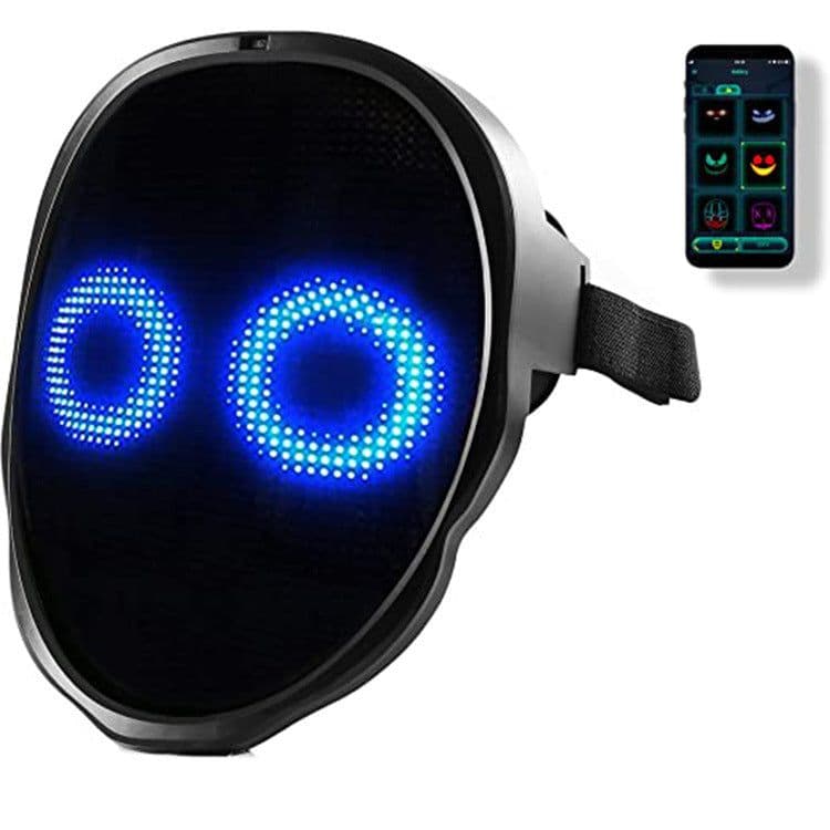 image-Halloween Face Masks Full Color LED Luminous Mask Face Changing Mask Party Bar Props