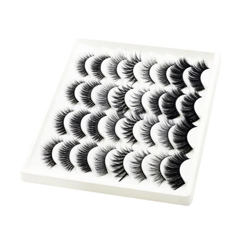 image-16 Pairs Of mixed False Eyelashes 3D Chemical Fiber Eyelashes Stage Costumes Are Natural And Comfortable