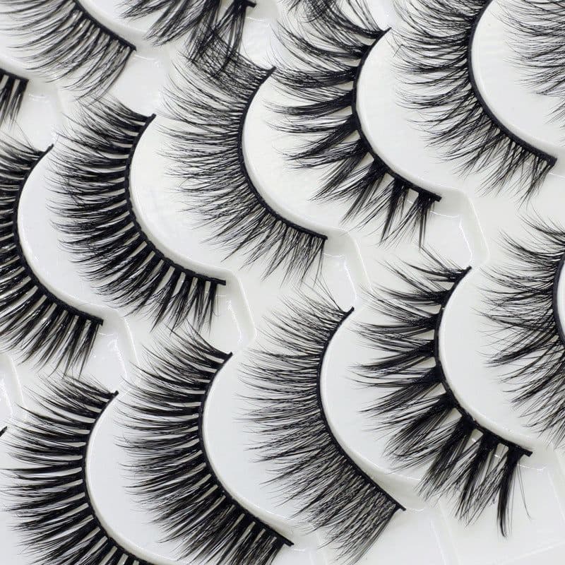 image-16 Pairs Of mixed False Eyelashes 3D Chemical Fiber Eyelashes Stage Costumes Are Natural And Comfortable