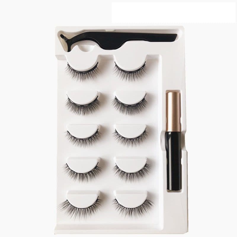 image-Five Pairs Of Magnetic Eyeliner Eyelashes Set