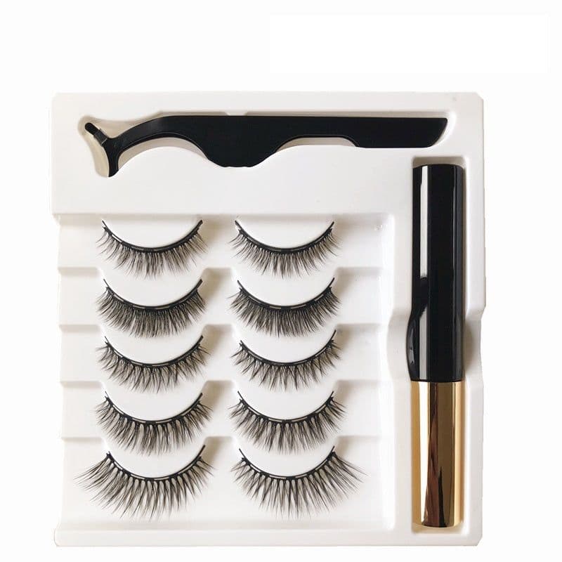 image-Five Pairs Of Magnetic Eyeliner Eyelashes Set