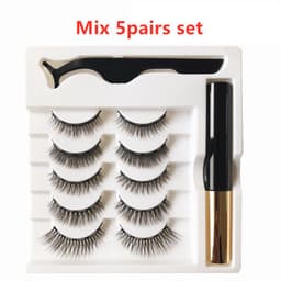 image-Five Pairs Of Magnetic Eyeliner Eyelashes Set
