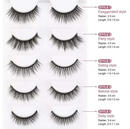 image-Liquid Eyeliner Magnetic False Eyelashes Set Five Pairs Of Glue-free Magnetic Eyelashes