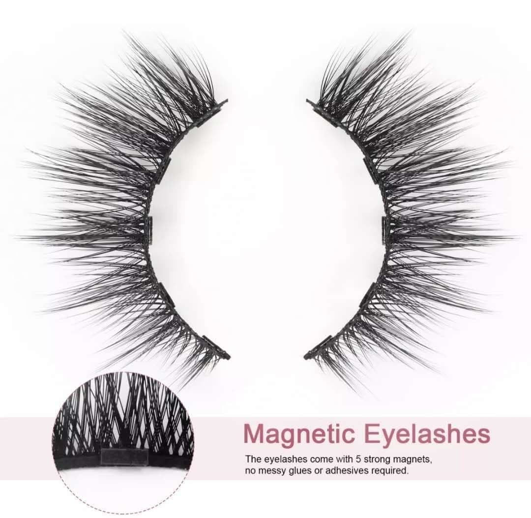 image-Liquid Eyeliner Magnetic False Eyelashes Set Five Pairs Of Glue-free Magnetic Eyelashes