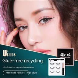 image-Liquid Eyeliner Magnetic False Eyelashes Set Five Pairs Of Glue-free Magnetic Eyelashes