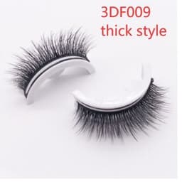 image-Reusable 3D Mink Lashes Natural False Eyelashes Self Adhesive Fake Glue Free Makeup Eyelash Extension Silk