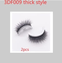 image-Reusable 3D Mink Lashes Natural False Eyelashes Self Adhesive Fake Glue Free Makeup Eyelash Extension Silk