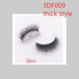 image-Reusable 3D Mink Lashes Natural False Eyelashes Self Adhesive Fake Glue Free Makeup Eyelash Extension Silk